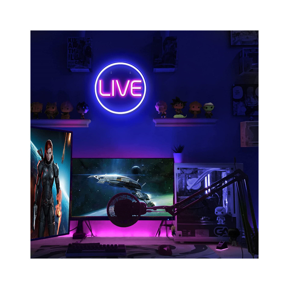 Live On Air  LED  Neon Lights  Shop Restaurant RGB neon Bar Salon Design Custom  RGB  Neon sign