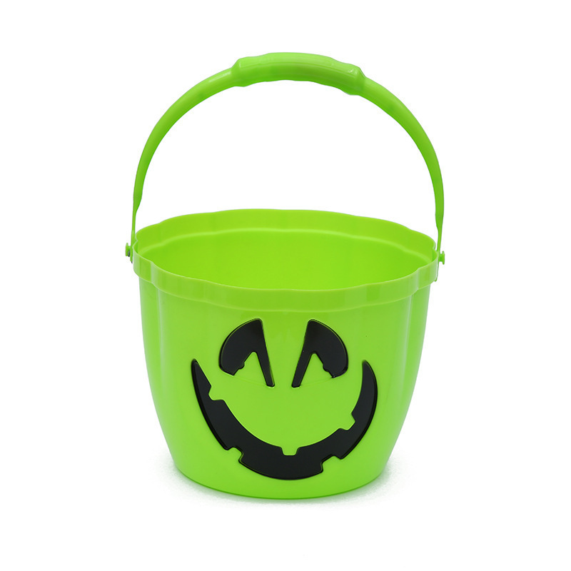 Factory price cheap  LED halloween flashing light up pumpkin Candy pumpkin bucket for Halloween decor kids