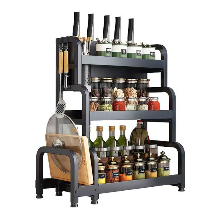 Built in spice rack monale expandable salt pepper folding kitchen cabinet spice rack