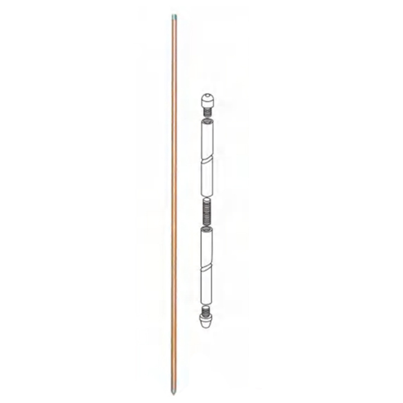 Solid Copper And Stainless Steel Earth Rods Lightning Protection Earthing Connection