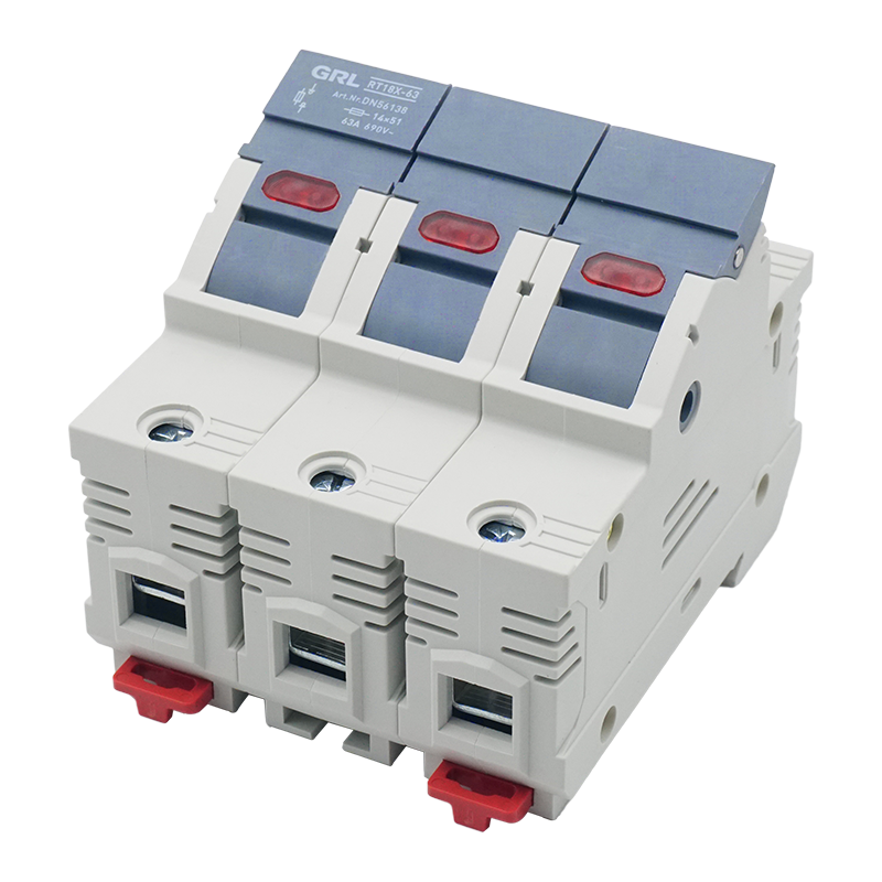 GRL 3P 14X51 Fuse Holder AC RT18X-63-3P Fuse Holder siba fuse Fast Blow Ceramic RO16 DIN Rail Moun 14x51MM 500V