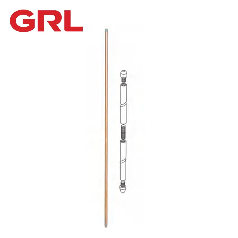 Solid Copper And Stainless Steel Earth Rods Lightning Protection Earthing Connection