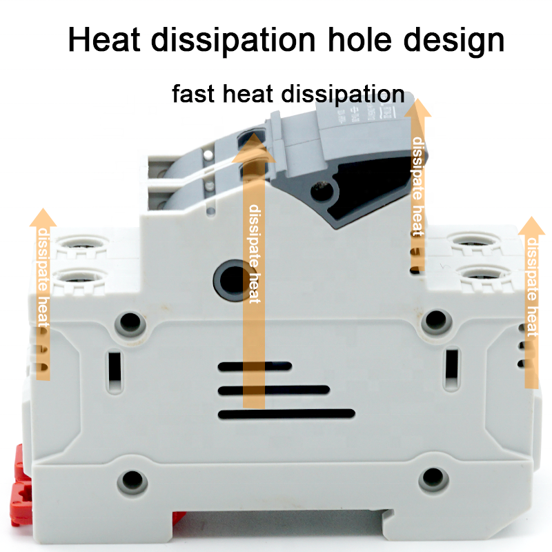 GRL Fuse Holder 10x38MM Fuses Set Base Box Indicator Light AC Small Disconnector Switch IP20 Fast Blow Ceramic Cylindrical Core