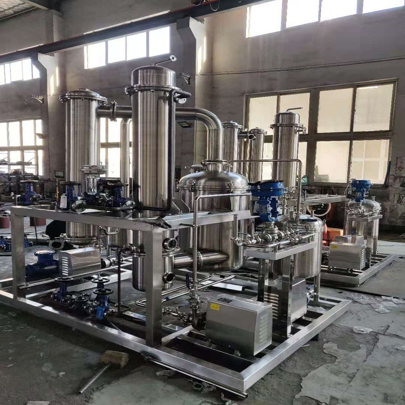 Shanghai manufacturer hemp oil extraction ethanol recovery machine falling film evaporator