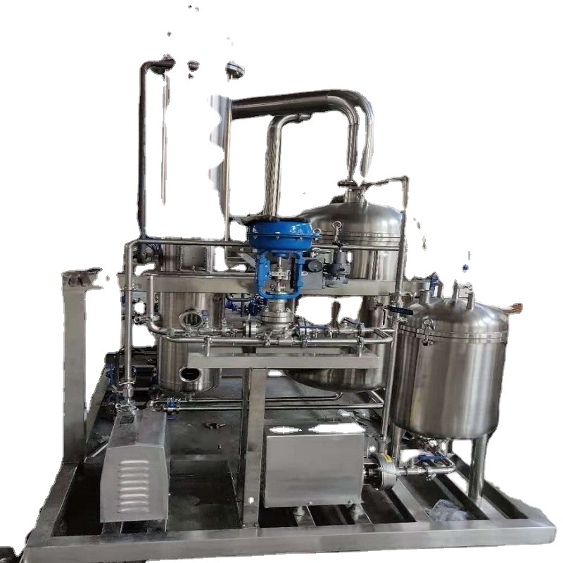 Shanghai manufacturer hemp oil extraction ethanol recovery machine falling film evaporator