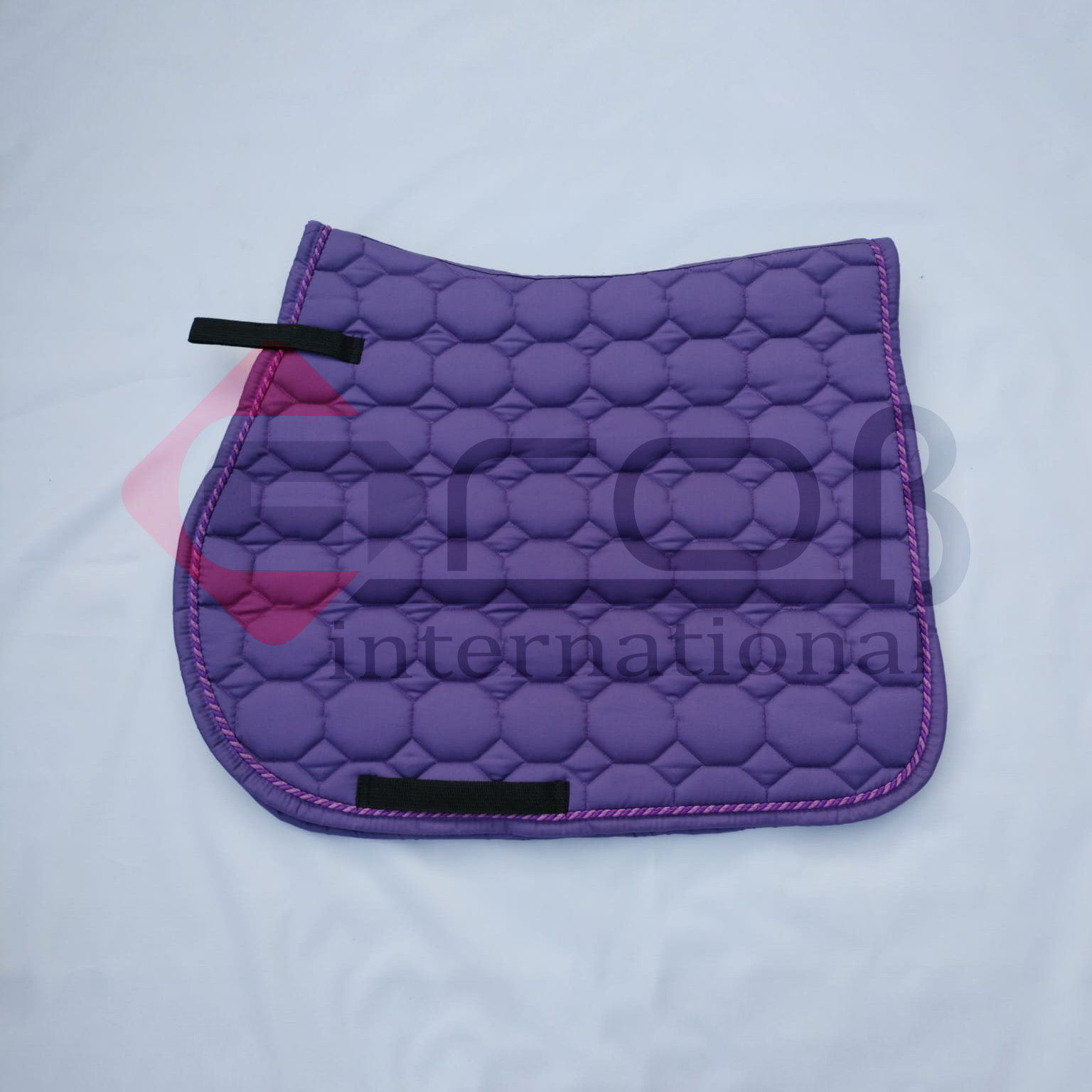 Customised Design English Saddle Pads Horse Riding Dressage Crystal Saddle Pads Cotton Horse Saddle Pads with Cord