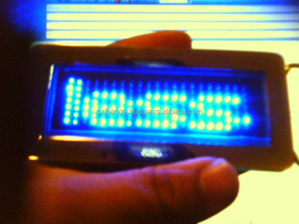 Scrolling LED Belt Buckle