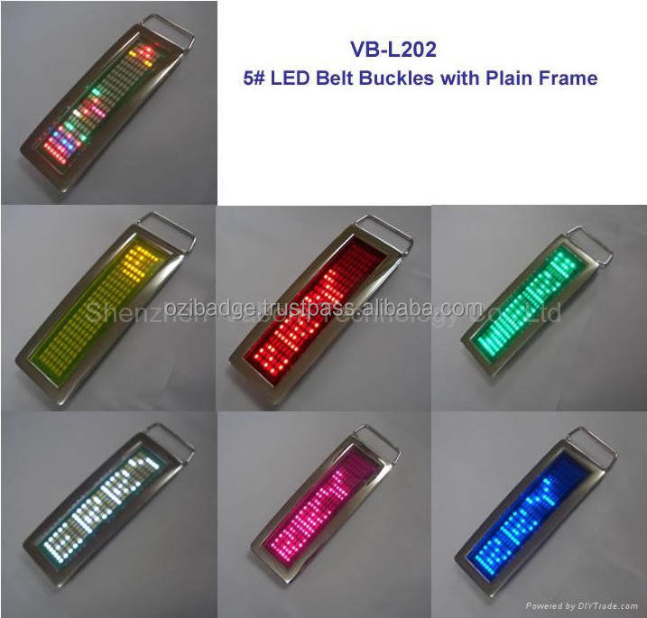 Scrolling LED Belt Buckle