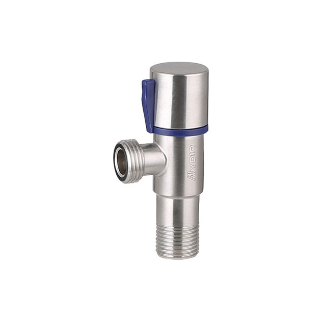 High-quality Brushed Stainless Steel SS 304 Toilet Switching T Angle Valve