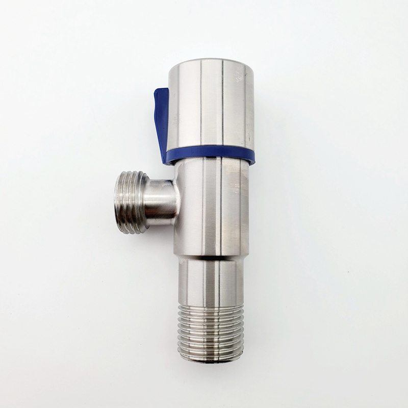 High-quality Brushed Stainless Steel SS 304 Toilet Switching T Angle Valve