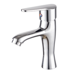 Copper basin single hole hot and cold faucet table basin washbasin Toilet bathroom cabinet spanner faucet with pipe