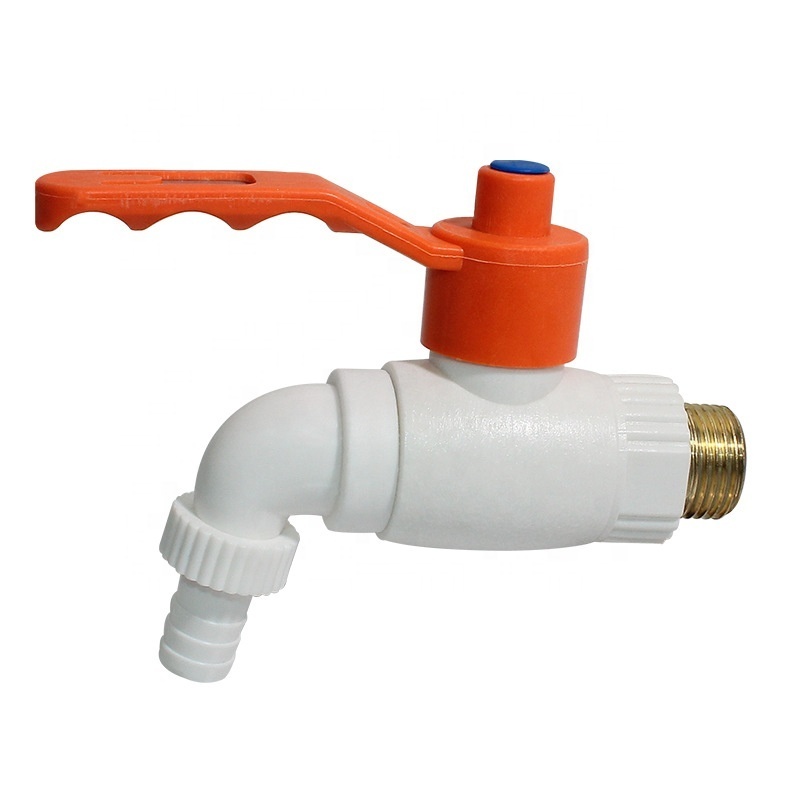 New products low price iron copper thread tap plastic turkey bibcock tap plastic ppr bibcock nut faucet pvc tap bibcock