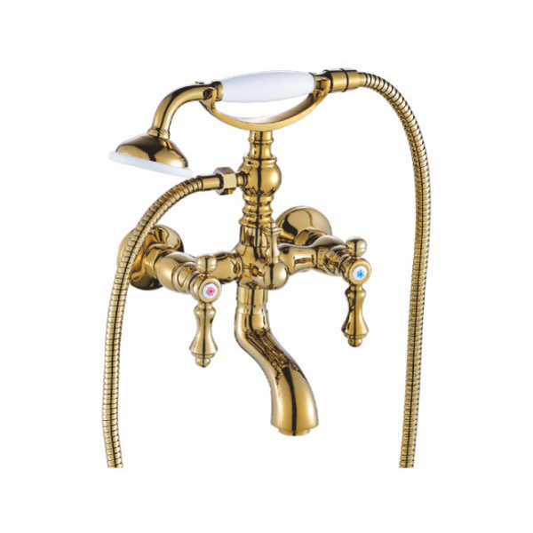 Royal Vintage Wall Mounted Kitchen Faucet two Handles Deco Country Commercial wall mounted shower mixer