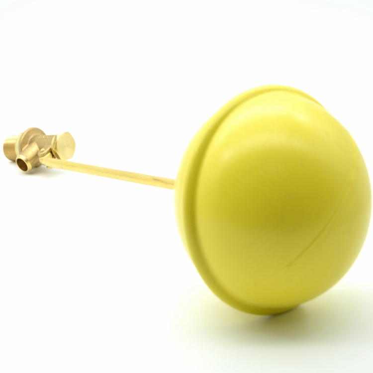 Yellow Brass Handle Float Ball Stainless Steel Water Tank Float Valve 1 Inch 4 Inch Ball Float Valve