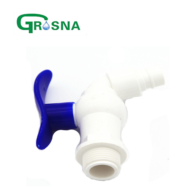 High Quality Faucet Water Plastic Pvc Faucet Tap Blue Handle Water Faucet Plastic Pvc Bib Cock