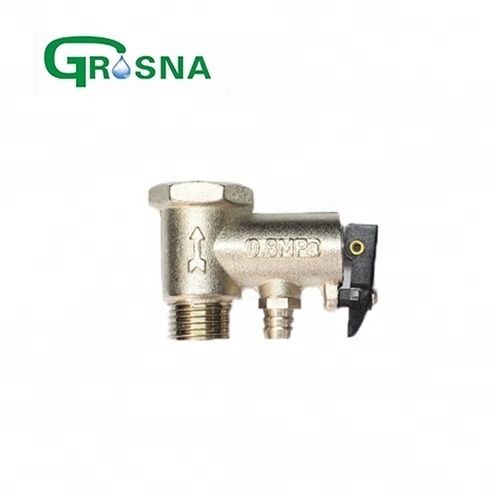 Water Heater Brass Safety Valves Check Customized Forged Male Threaded Cooker Safety Valves Gas Safety Valve