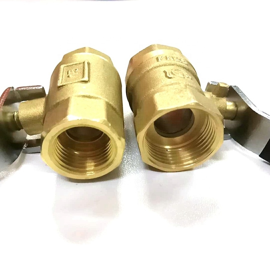 Dn15 - Dn100 Metal Handle 1/2 Female X 1/2 Female High Pressure Brass Ball Valve Gas Ball Valve From China