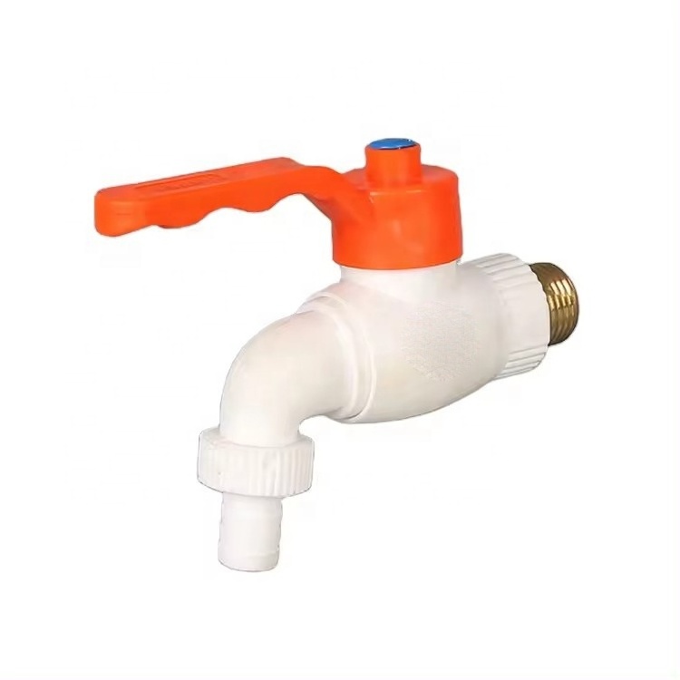 New products low price iron copper thread tap plastic turkey bibcock tap plastic ppr bibcock nut faucet pvc tap bibcock