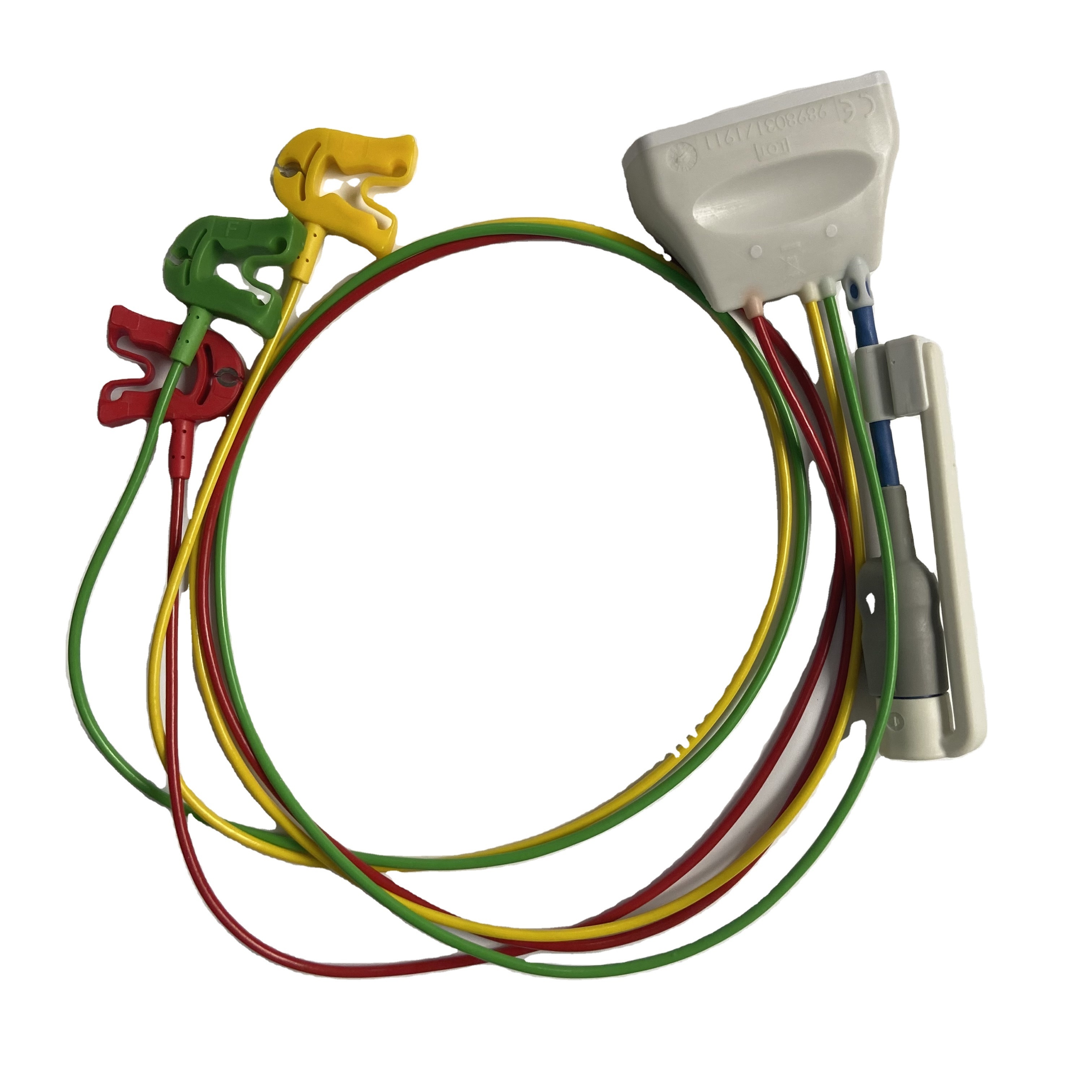 Shielded Patient Cable ECG 3-lead Grabber IEC SpO2 Medical Telemetry Lead Set 989803171911