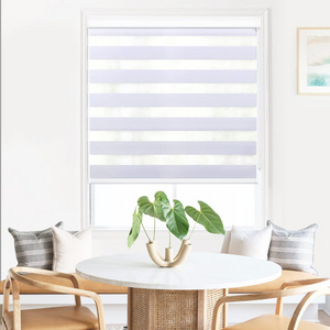 Custom Chinese Blinds Motorized Zebra Fabrics For Roller Combi Windows Blinds Shades For Sheer Windows Double Vision Fabric