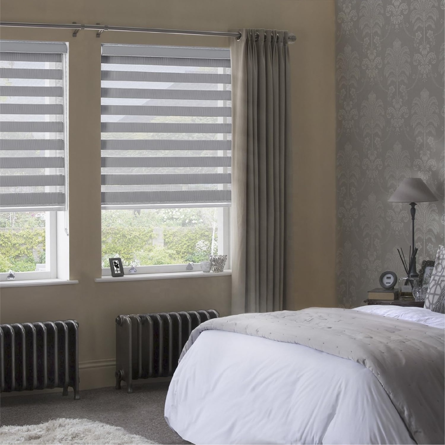 Outdoor Smart Blind Motorized Electric Zebra Roller Blinds For Window Shades Wifi Smart Roller Blinds Shutters For Window Fabric