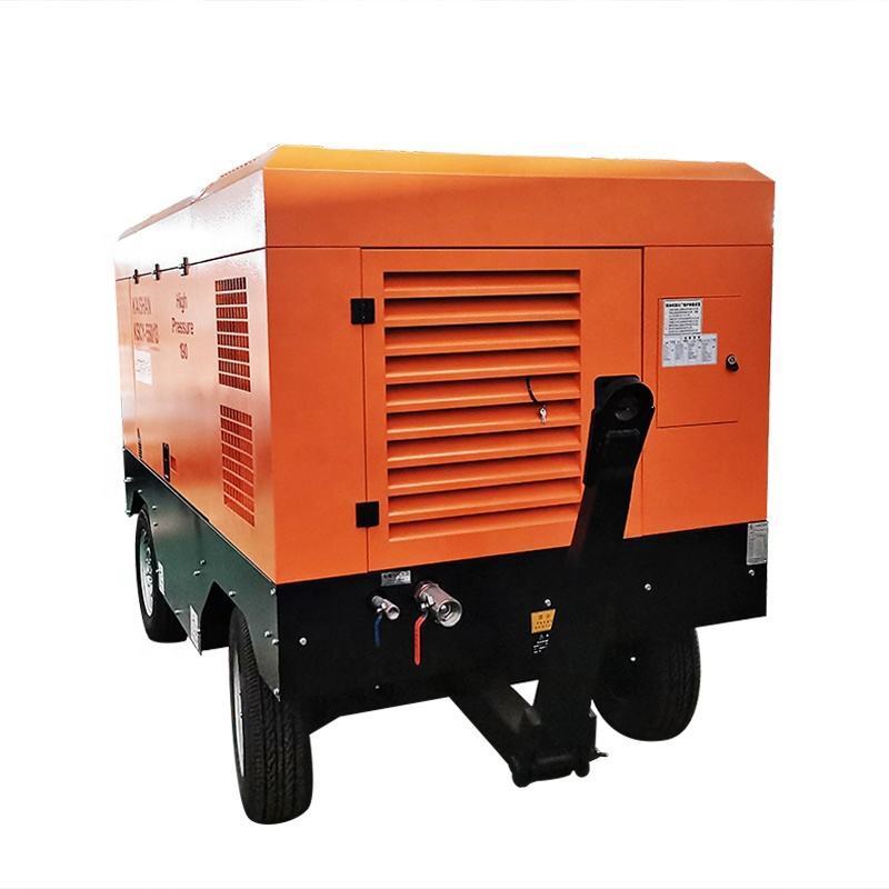 New Configuration 550CFM KSCY550/13 Portable Mining Air Compressor For DTH Drilling Rig