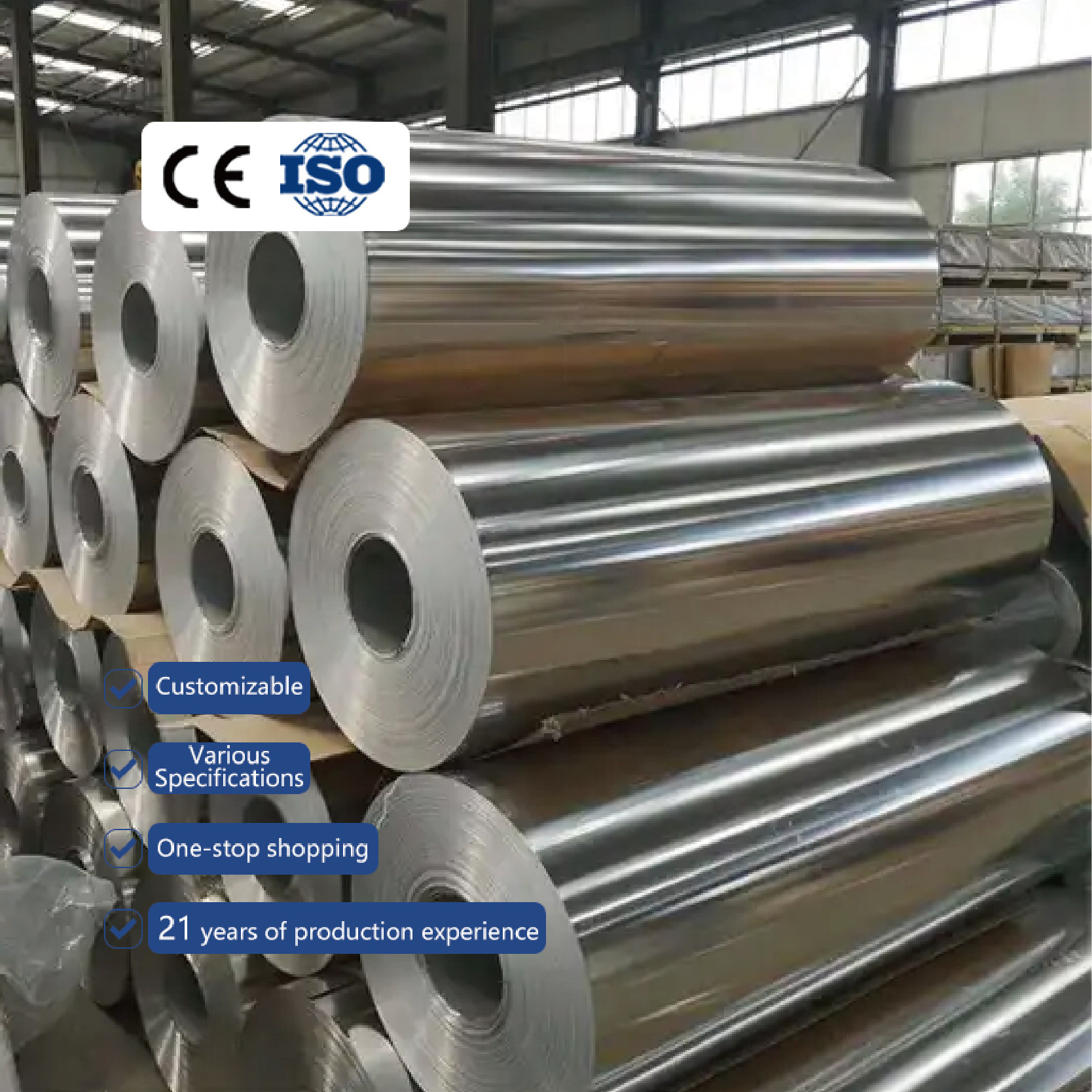 8011 Aluminium Foil for food 0.14mm Coated Aluminum coil