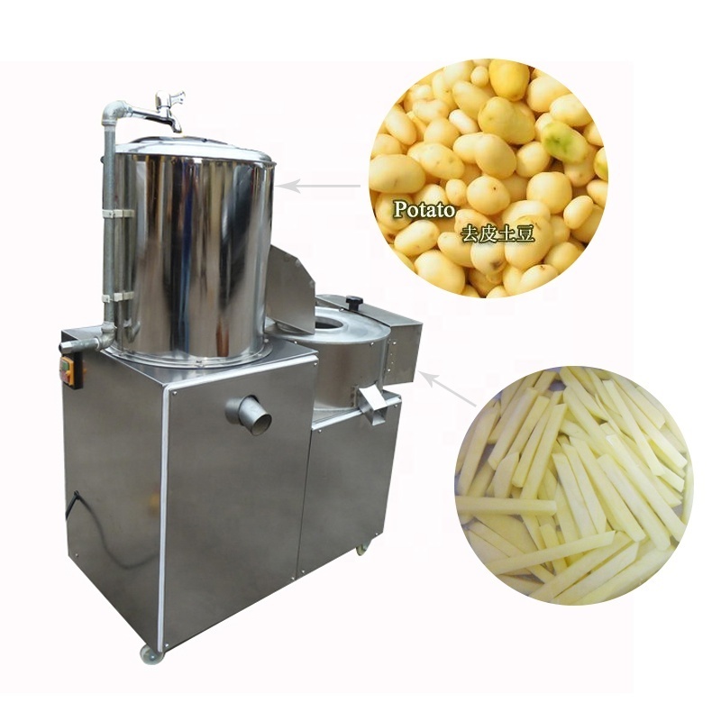 Commercial radish cutter potato peeler and chipper crisps chips slicer cut machine