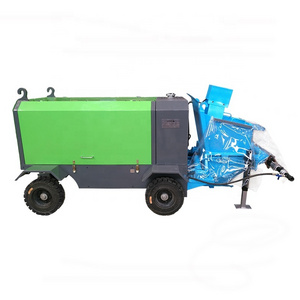 Small Concrete Pumps Construction Shotcrete Machine Truck Trailer Mounted Concrete Spray Pump