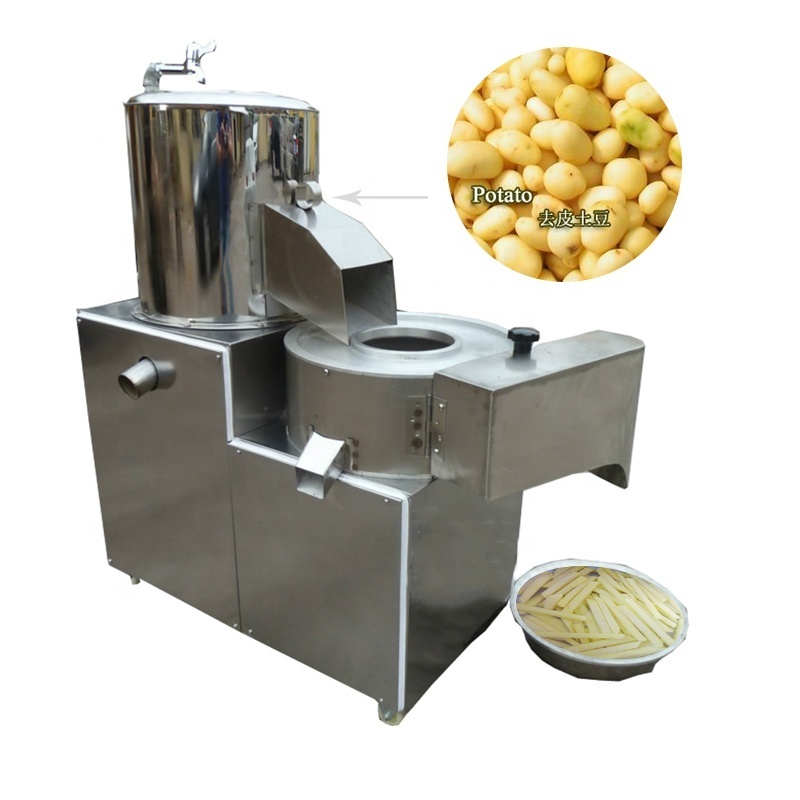 Restaurant commercial Industrial Fresh Potato Peeler and slicer Machine