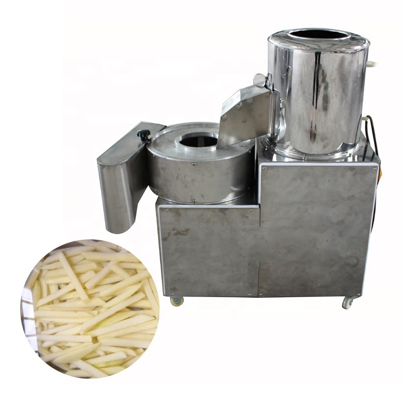 Commercial radish cutter potato peeler and chipper crisps chips slicer cut machine