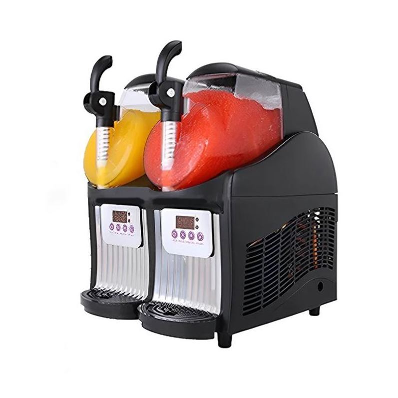 Slush Machine 2.5L*2 Commercial Snow Melting Machine Cold Drink Dispenser Soft Ice Cream Slush Maker Machine