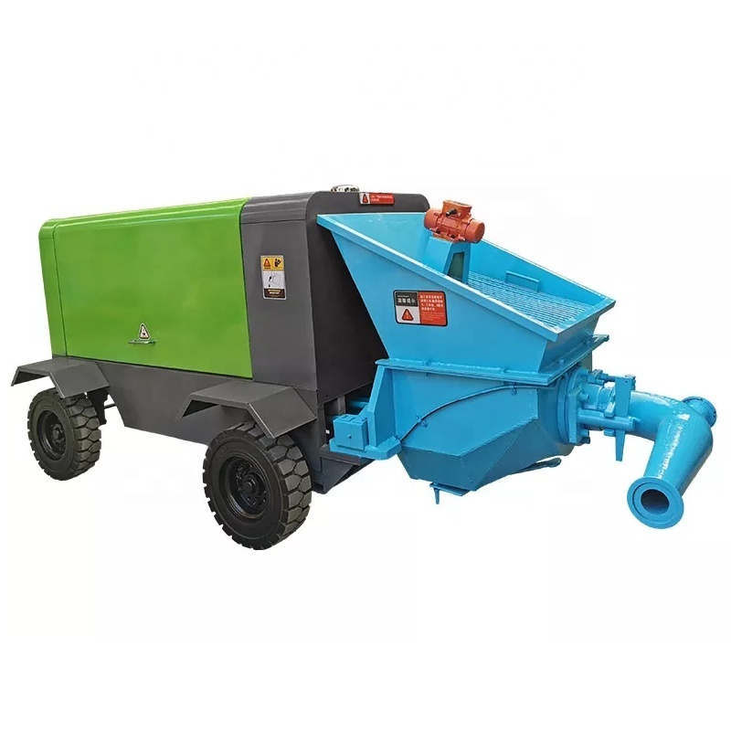 Small Concrete Pumps Construction Shotcrete Machine Truck Trailer Mounted Concrete Spray Pump