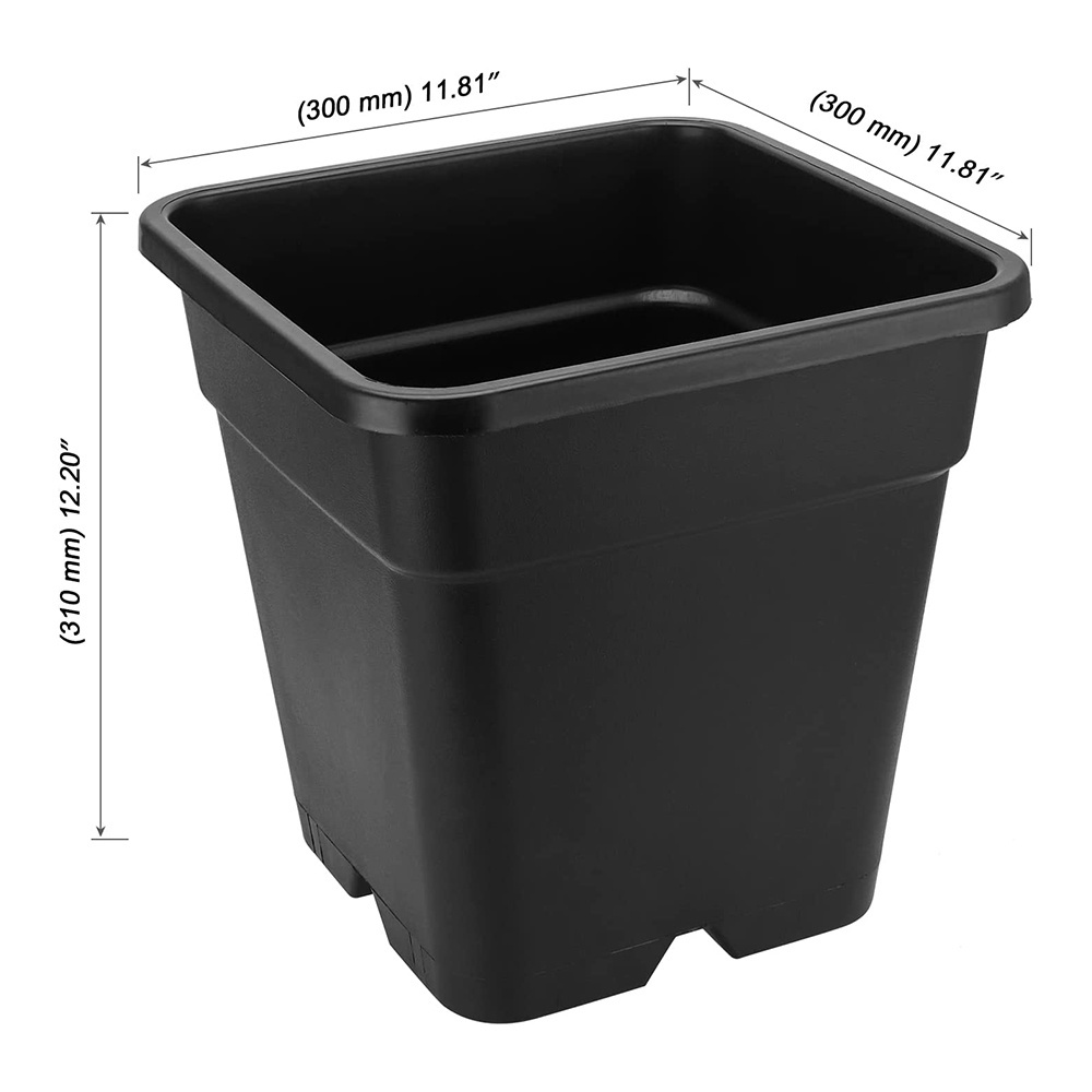 25l 30l 5 gallon outdoor Greenhouse Garden Flower Blueberry black white round square Nursery large plastic plant pot for sale