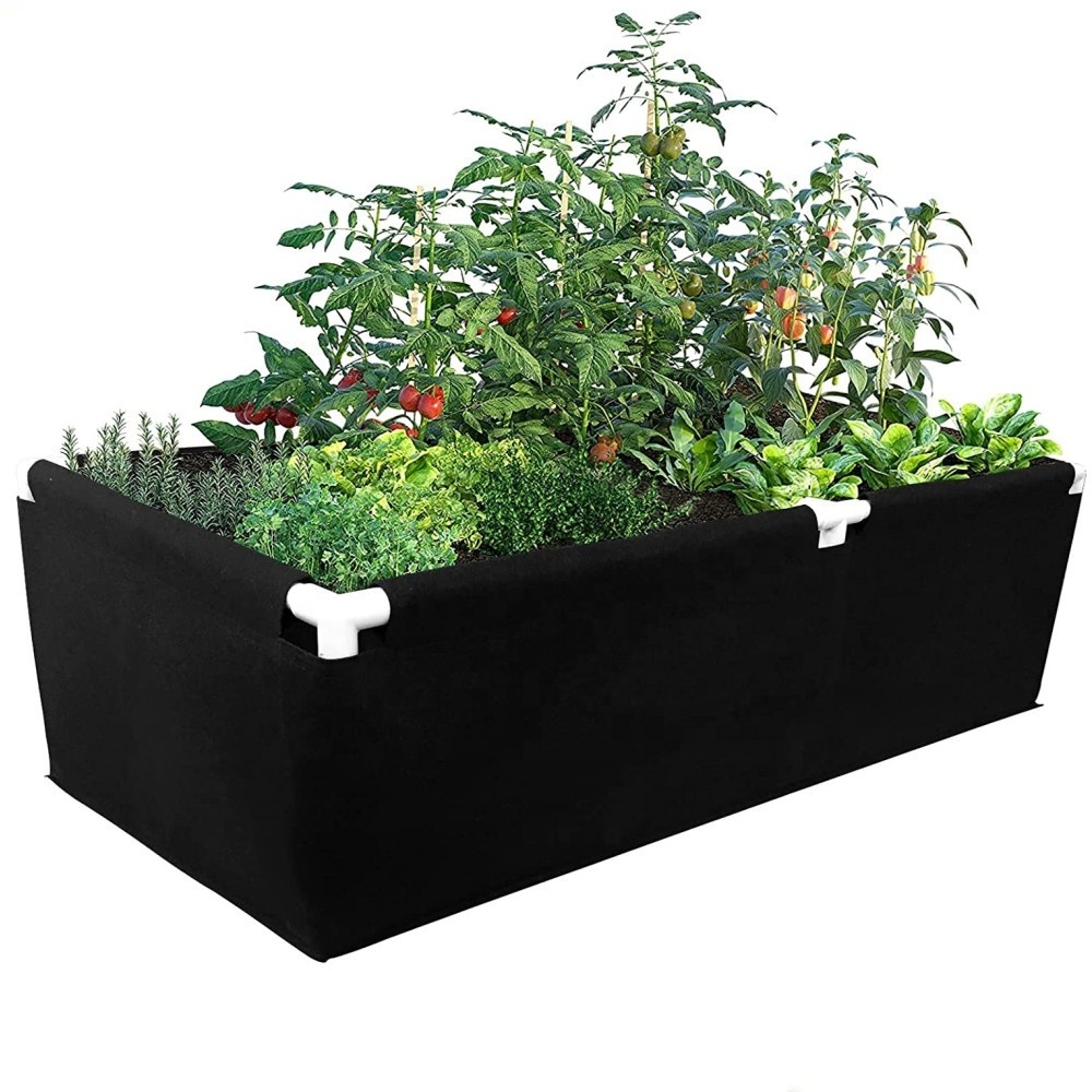 6 ft x 2 ft Factory supply fabric felt garden Raised grow bed living soil grow bed for plants