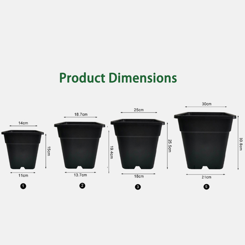 25l 30l 5 gallon outdoor Greenhouse Garden Flower Blueberry black white round square Nursery large plastic plant pot for sale