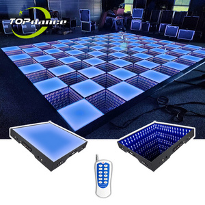 3d infinity mirror led dance floor panel magnetic stage lights night club buy disco dance floor