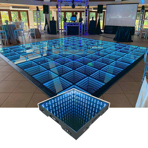 mirror party stage light up dancing floor tiles outdoor wedding 3d magnetic led dance floor