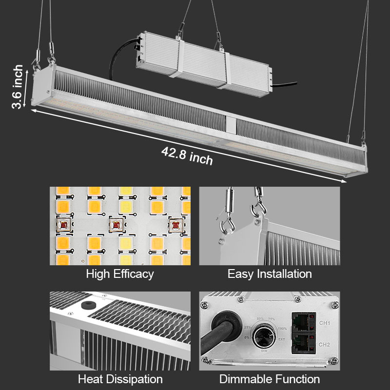 Mester Wholesale Greenhouse Ip65 Waterproof 600 Watt  Led Plant Grow Light Grow Lights Full Spectrum Led