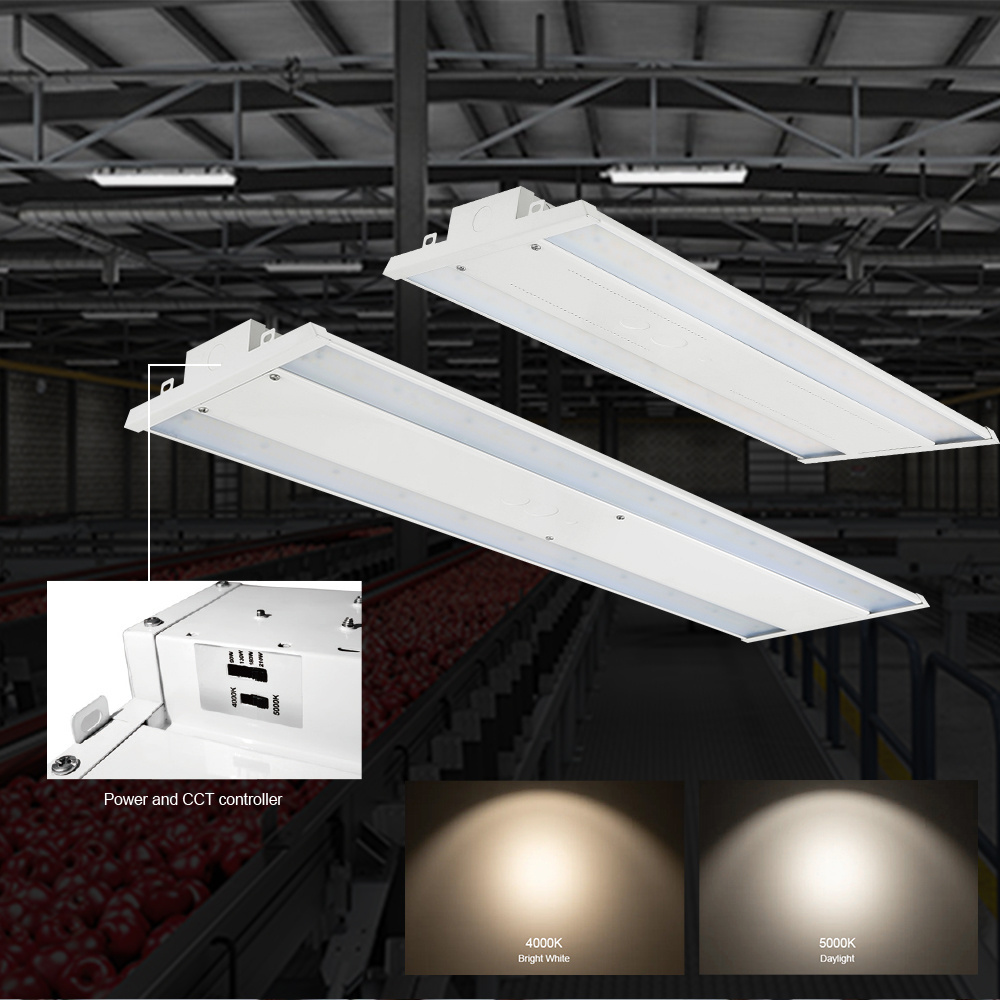 Commercial Industrial Lighting Waterproof Motion Sensor Ip65 LED Industrial Linear High Bay Shop Light