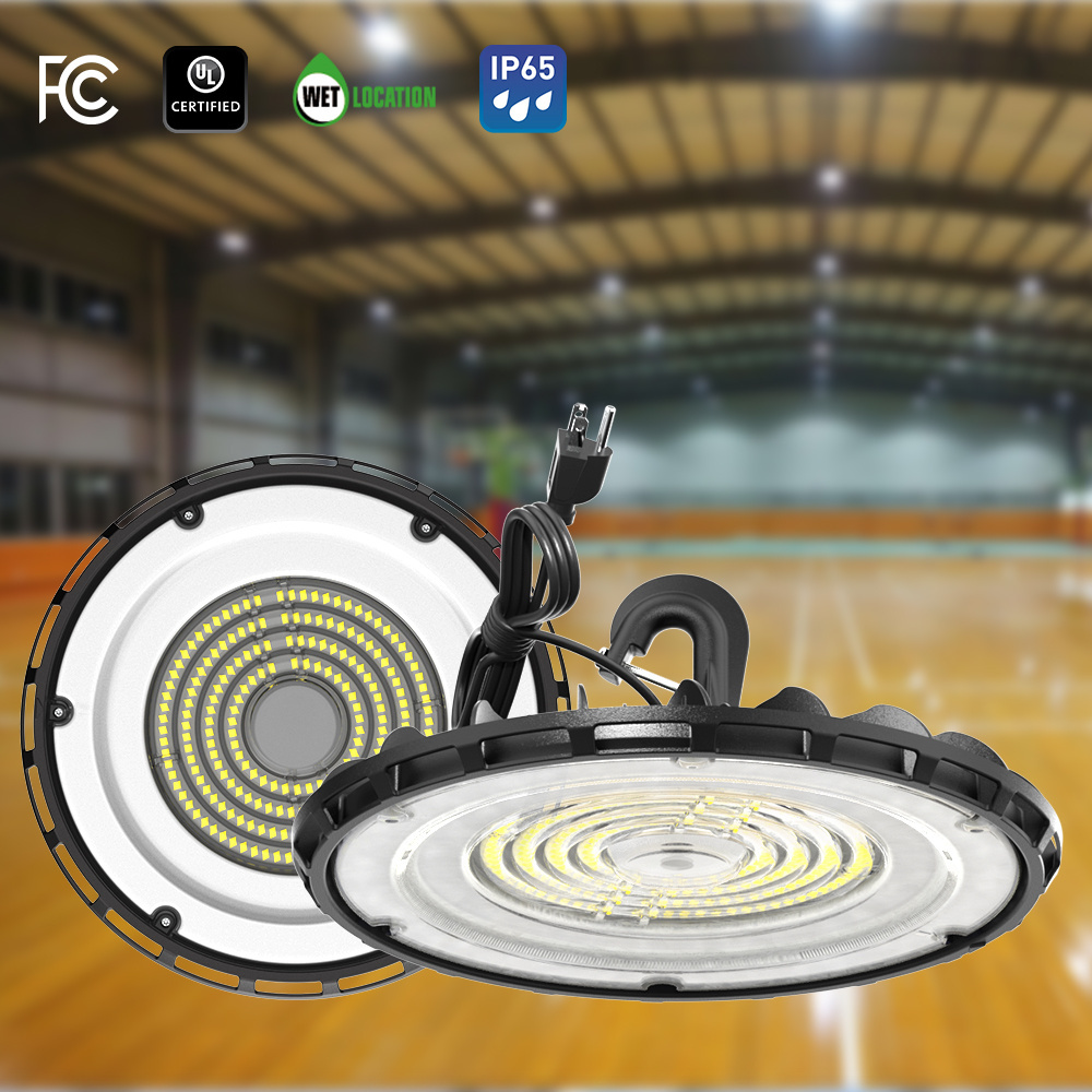 100W 150W 200W 300W Ufo LED High Bay Shop Light Commercial Industrial Lighting Basements Warehouse Light