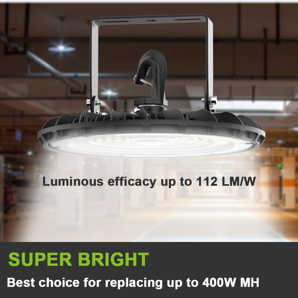 Super Bright 5000K Workshop Warehouse Barn Factory Gym Lighting High Bay UFO Shop Light