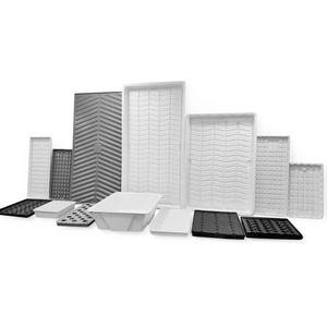 2x4 3x6 4x4 4x8 Abs Hydroponic Grow Tray White Black Hydroponic Growing Plastic Trays