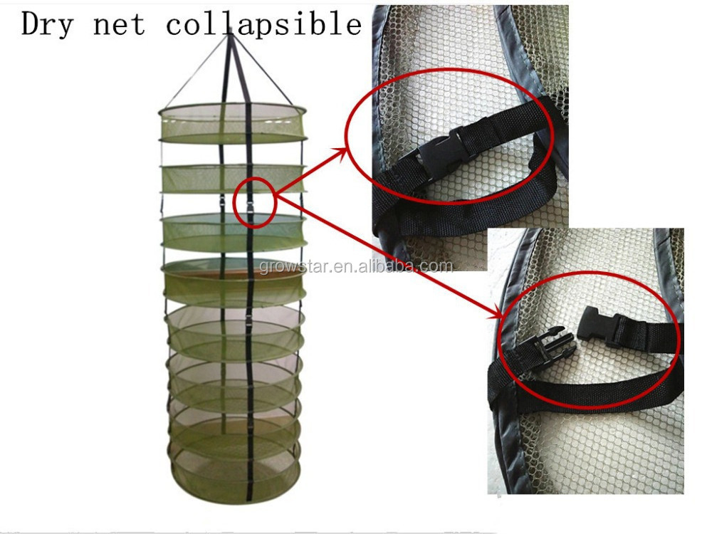 24in 8 Layers Detachable and Foldable Hanging Net Drying Horse  Potting Mix and Garden Soil Nutrients for Succulents