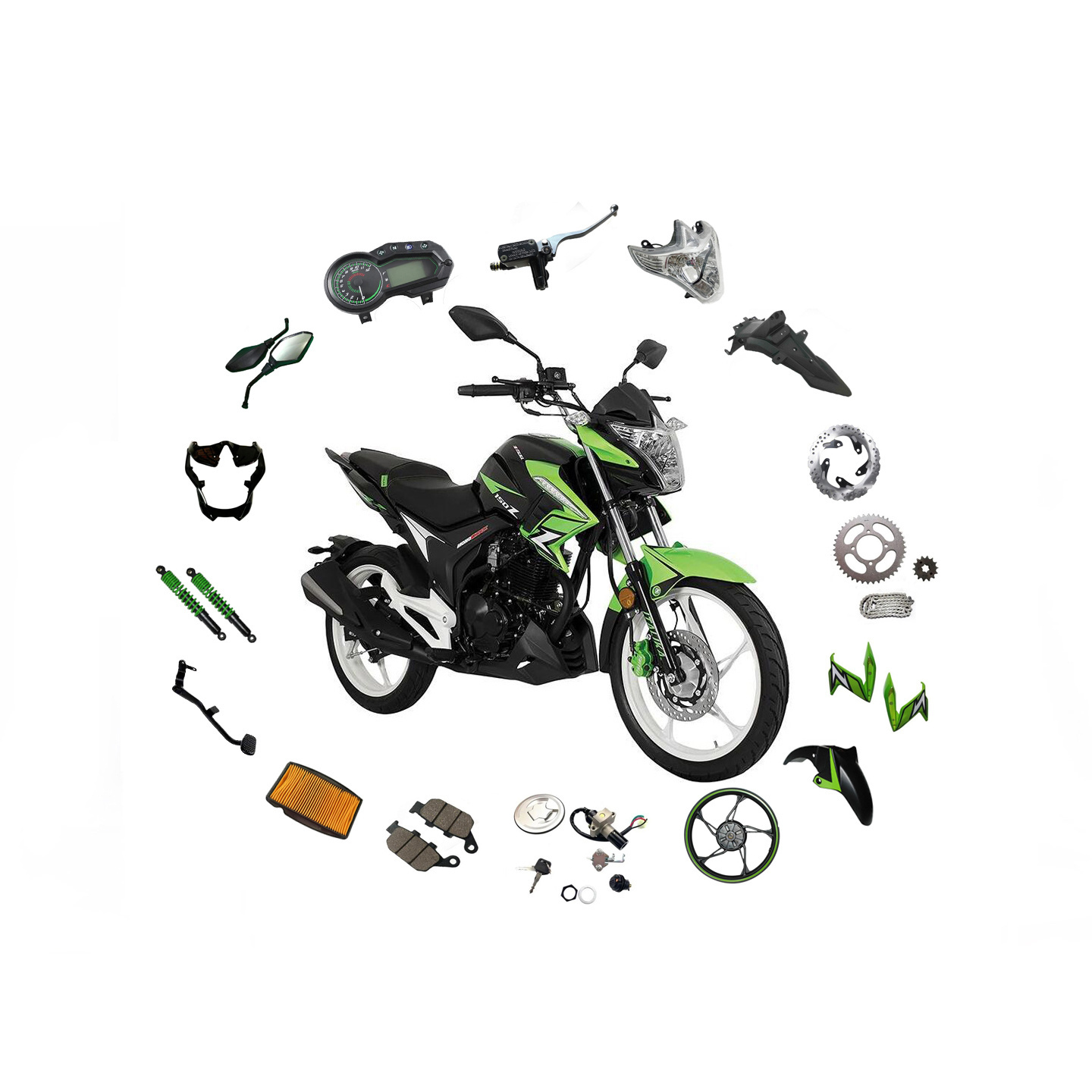 Italika 150Z Spare Parts Italika motorcycle plastic parts body parts china factory wholesale direct supply