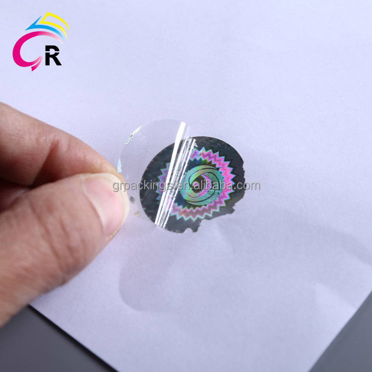 Digital Printing Custom Hologram Warranty Security Seal Removed Tamper Evident VOID Holographic Laser Stickers Label