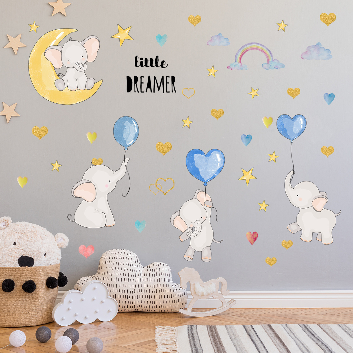 Custom printing  pvc waterproof  wall stickers for kids living room bedroom removable sticker for  home decals sticker for wall