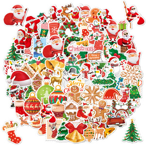 Christmas Stickers Waterproof Vinyl Stickers for Kids Teens Home School Decor Water Bottle Computer Skateboard Walls Window