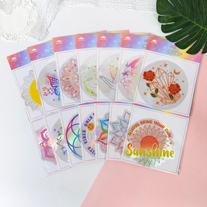 Newest designs  Rainbow maker sticker for  birds  Anti Collision  Sun catcher Window sticker Decals  for home suncatcher sticker