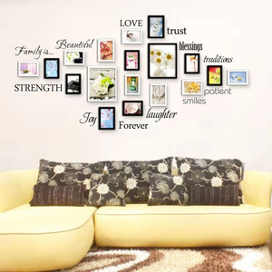 wholesales  PVC  Wall Stickers for living room  Family is  Hope Love  Inspirational Sayings phrase Wall Stickers